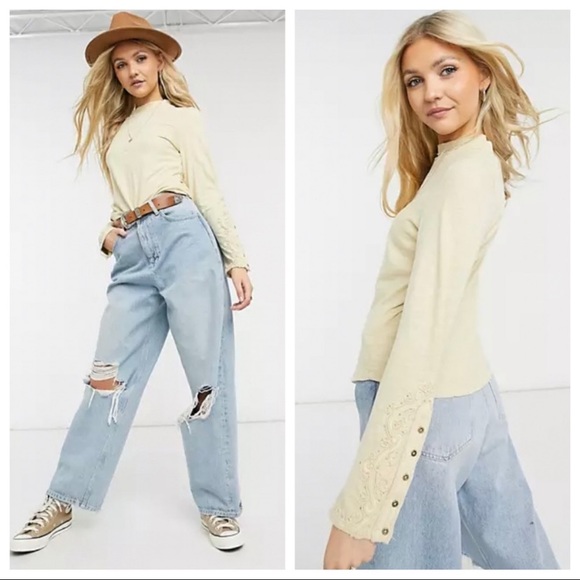 FREE PEOPLE Hooked On You Turtleneck Top - Picture 2 of 2